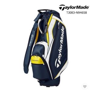 最新 2023 テーラーメイド オーステック キャディバッグ 紺白黄色