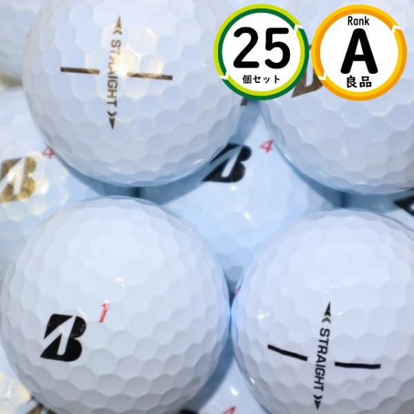 Aランク 25個 2023年モデル ブリヂストンゴルフ スーパーストレート 良品 ホワイト ロストボ...