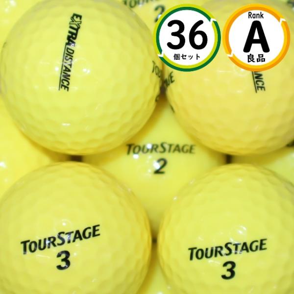 Aランク 36個 エクストラディスタンス イエローカラー 良品 ロストボール ブリヂストン 送料無料