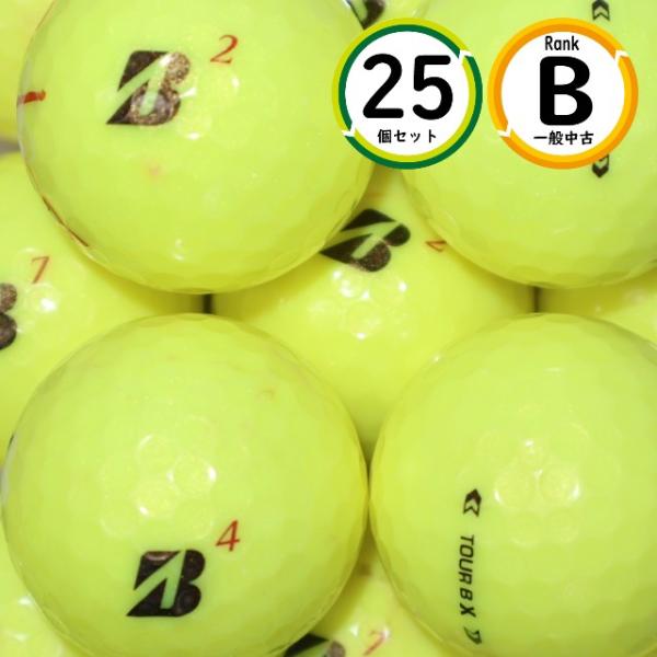 25個 2024年モデル TOURB X Bランク イエロー ブリヂストン ツアーｂ ロストボール ...