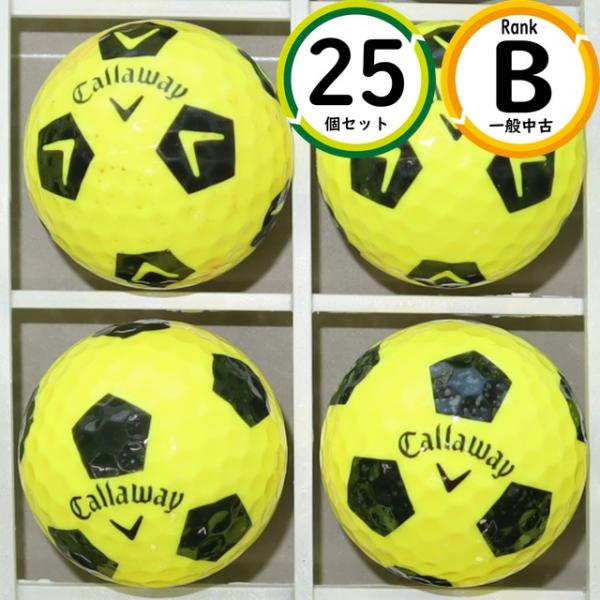 上級者向け キャロウェイ クロムソフト TRUVIS 25球 イエロー Bランク スピン性能 ロスト...