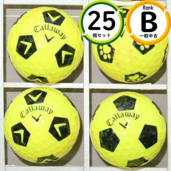 上級者向け キャロウェイ クロムソフトX TRUVIS イエロー 25球 Bランク スピン性能 ロス...