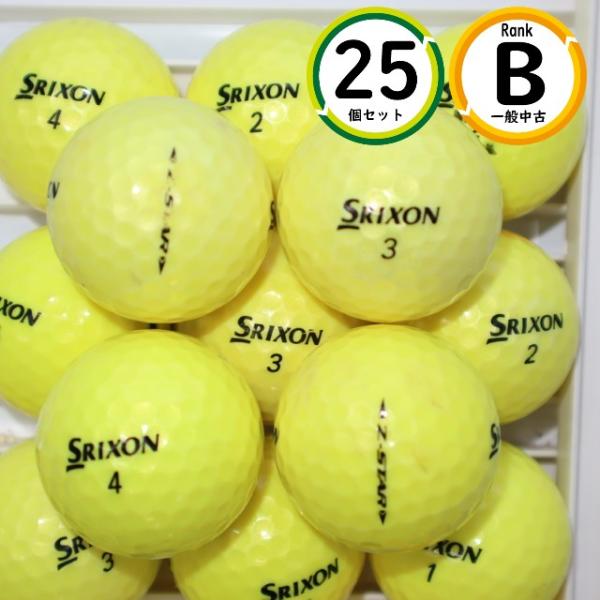 25個 ゼットスター 2019年モデル イエローカラー Bランク ダンロップ スリクソン Z-sta...