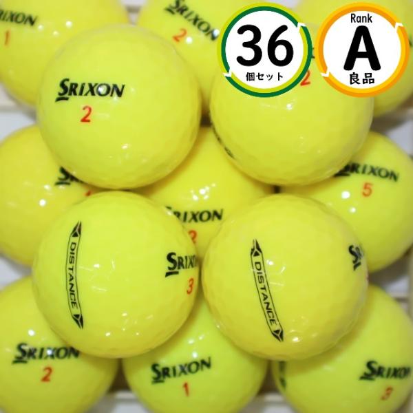 Aランク 36個 2022年モデル SRIXON DISTANCE イエローカラー 良品 ダンロップ...