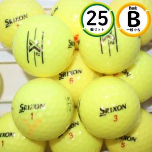 25個 スリクソン X2 Bランク イエローカラー ダンロップ SRIXON 中古 ロストボール 送料無料｜golfandreuse