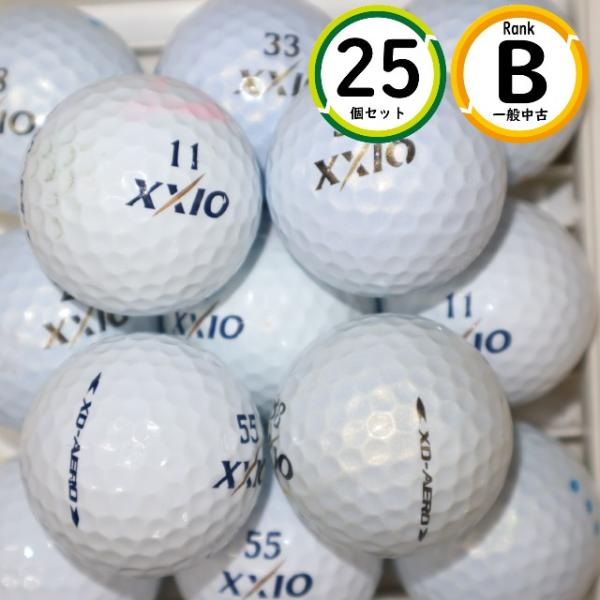 25個 ゼクシオ XD-AERO Bランク ダンロップ XXIO 中古 ロストボール 送料無料