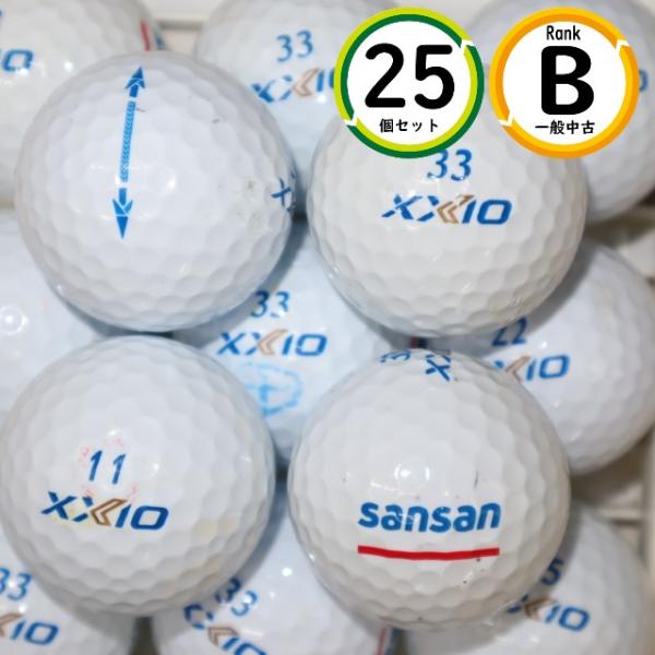 25個 ゼクシオ イレブン Bランク ホワイト ダンロップ XXIO ELEVEN ロストボール 送...