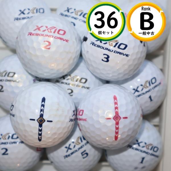 36個 ゼクシオ リバウンド ドライブ Bランク ホワイト XXIO REBOUND DRIVE 中...