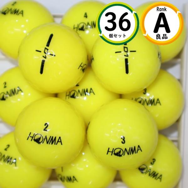 Aランク 36個 2024年モデル D1 良品 イエローカラー ホンマ  HONMA ロストボール ...