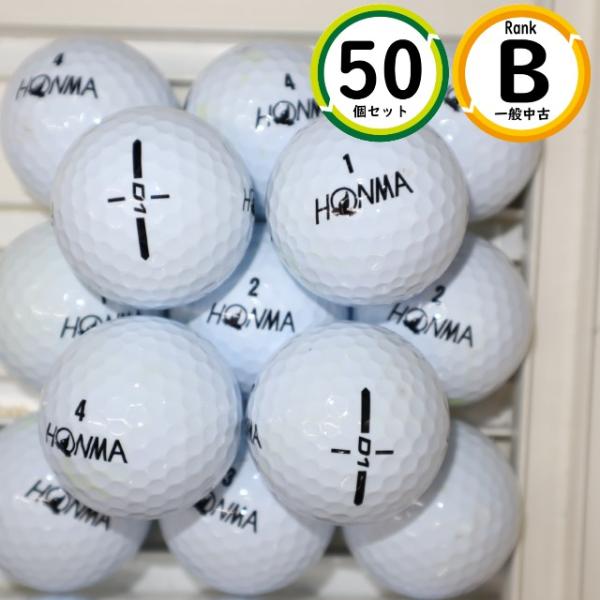 50個 ホンマ D1 2024年モデル Bランク HONMA 中古 ロストボール ゴルフボール 送料...