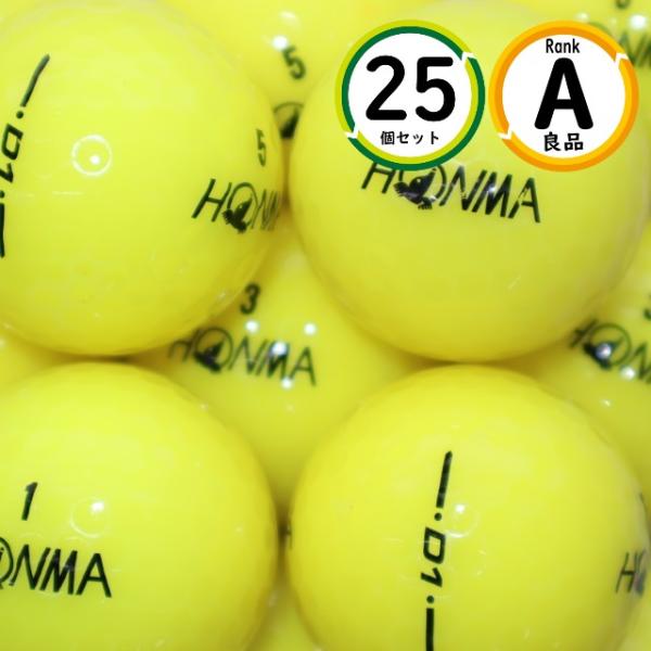 Aランク 25個 ホンマ D1 2018年モデル イエローカラー 良品  HONMA ロストボール ...