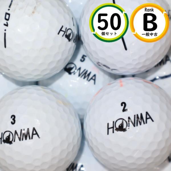 50個 ホンマ D1 2018年モデル Bランク HONMA 中古 ロストボール ゴルフボール 送料...