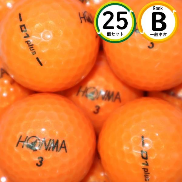 25個 D1 plus ホンマ Bランク オレンジ 中古 HONMA ロストボール ゴルフボール s...