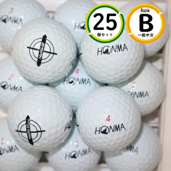 25個 ホンマ D1 スピン Bランク HONMA SPIN 中古 送料無料 ロストボール ゴルフボ...
