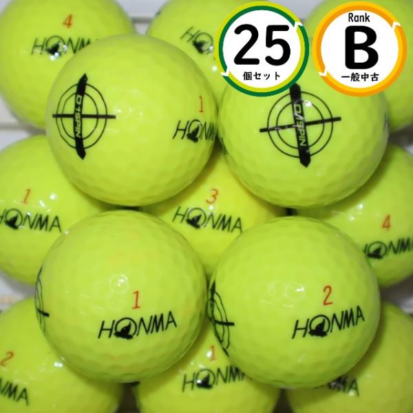 25個 ホンマ D1 SPIN Bランク イエローカラー HONMA スピン 中古 送料無料 ロスト...