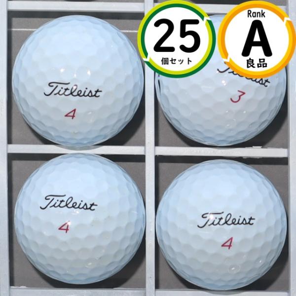 Aランク厳選 タイトリスト prov1x レフトダッシュ 25球 高品質・スピン性能 ロストボール ...