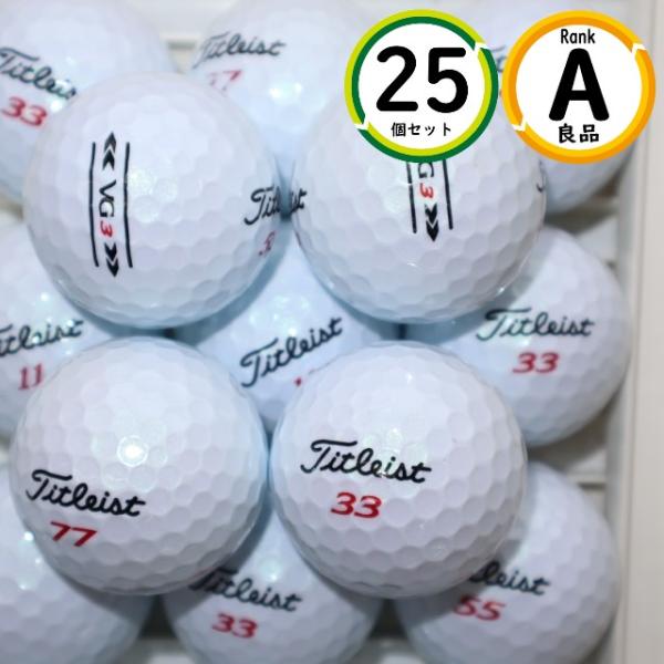 Aランク 25個 タイトリスト VG3 2022年モデル ホワイト 良品 TITLEIST ロストボ...