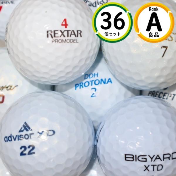 Aランク 3ダース メーカーミックス 良品 ロストボール 白 混合 送料無料 ゴルフボール snt