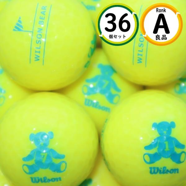 Aランク 36個 WILSON ベア  イエローカラー レディース  良品 ロストボール 送料無料 ...