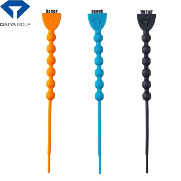 【メール便配送無料】 ゴルフ ティー ダイヤゴルフ シリコンティーホルダー＆ブラシ DAIYAGOI...