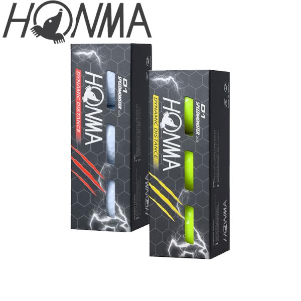 ゴルフ ボール 本間 ホンマ D1 スピードモンスター 1スリーブ（3球入）（HONMA GOLF ...