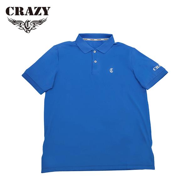 ゴルフ アパレル クレイジー DRY ポロシャツ (ブルー) CRZ-AP-POLO-BL