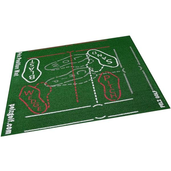 【特価処分品】ペルツ ゴルフ デイブ ゲーム マット ゴルフ トレーニング 練習 91×81cm D...