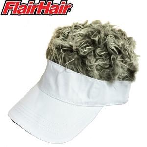 ゴルフ 帽子 バイザー フレアヘアーバイザー (ホワイト/グレー) E23708