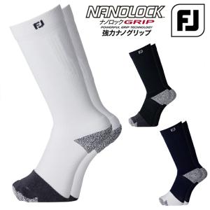ゴルフ ソックス 靴下 フットジョイ ナノロック グリップ クルー ソックス クルー丈 （Foot Joy Nanolock Grip Crew Socks） FSS25NLM1 【日本正規品】｜ゴルフハンズ