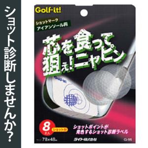 ゴルフ トレーニング 練習 器具 ライト G-99 ショットマーク ソールつきアイアン用 G-99｜golfhands