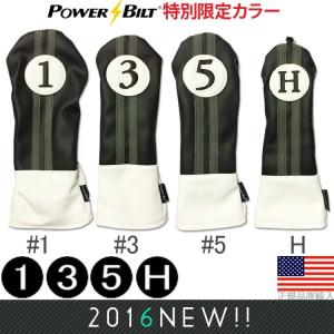 ゴルフ ヘッドカバー ドライバー用 サハラ レトロ パワービルト特別限定カラー レトロ オールドスクール ヘッドカバー (#1/#3/#5/H) PB7016