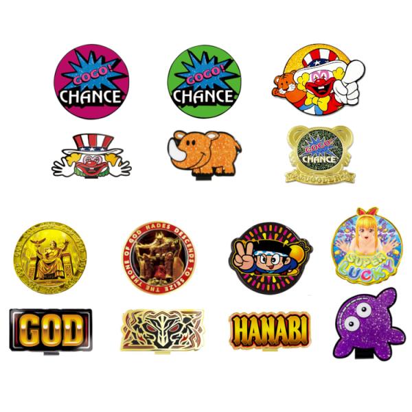 パチンコ パチスロ ジャグラー HANABI ミリオンゴッド ハーデス 海物語 ゴルフ マーカー ク...