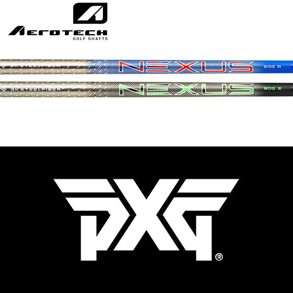 【全てメーカー純正部品使用】 PXG ウッド用 純正 スリーブ付きシャフト エアロテック スチールフ...