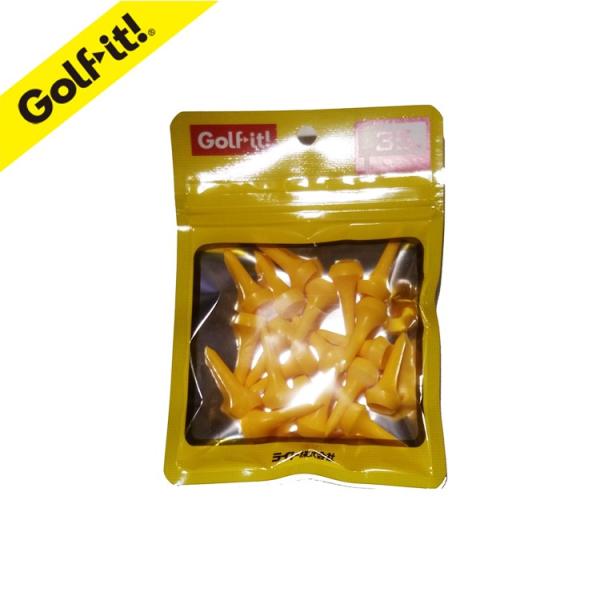 ゴルフ ティー ライト T-519 シェルパック アイアンティー35 イエロー T-519