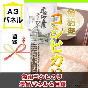 景品 ゴルフコンペ 賞品 目録 魚沼産コシヒカリ 景品パネル＆引換券付き目録