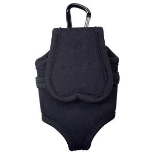 ゴルフ ボールケース ティー収納 携帯 ボールジャケット ボール2個入り用 黒  ライト(LITE)...