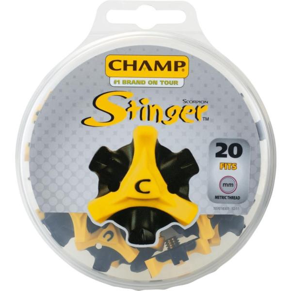 ゴルフシューズ ソフトスパイク鋲 靴鋲 チャンプ  スティンガー３ ミリ 20P ゴルフ用品 ライト...