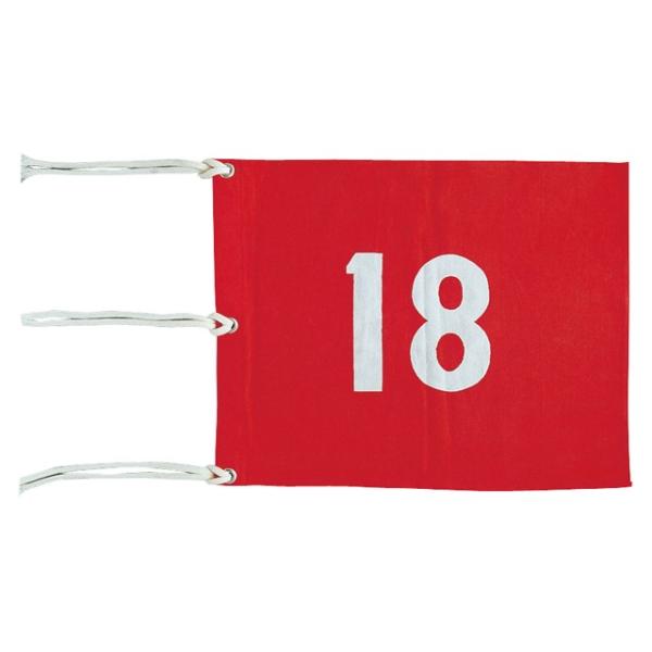 旗 ゴルフコース ホール ポール 四角旗 番号付 9枚セット ライト LITE M-105