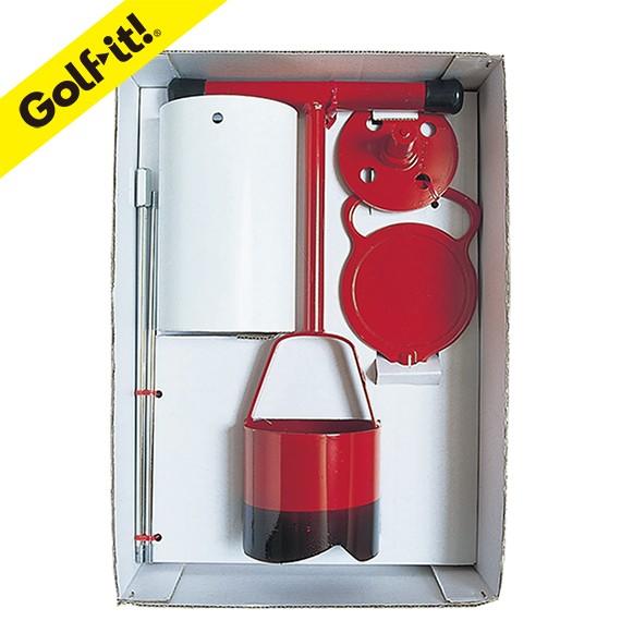 ゴルフ 庭 練習 ホールカップ 穴あけ 手動 ピン ホールカッター セット ガーデンゴルフ ホームグ...