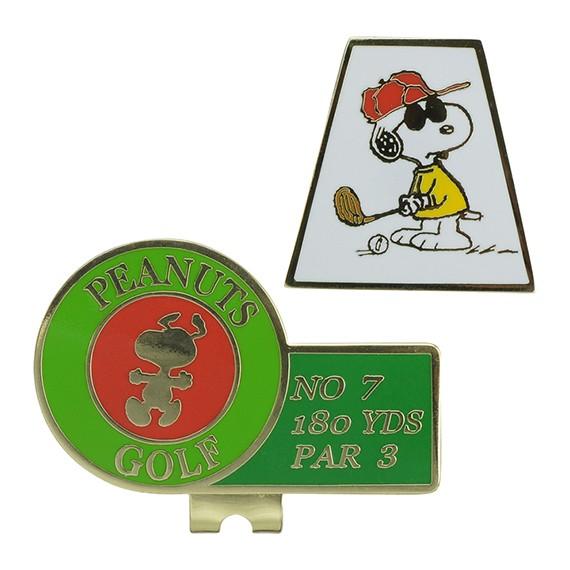 ゴルフ マーカー キャラクター PEANUTS GOLF スヌーピー ピーナッツ クリップ付 ボール...