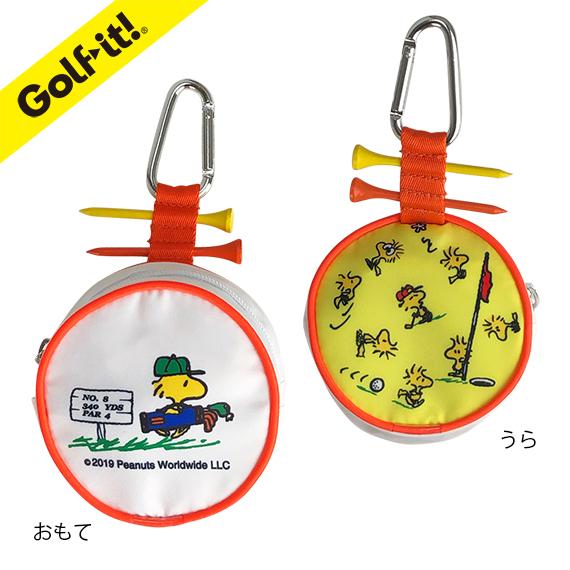 ゴルフ キャラクター かわいい ボールケース スヌーピー ピーナッツ ウッドストック ティーホルダー...