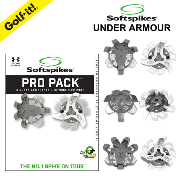 ゴルフスパイク交換 アンダーアーマー ゴルフシューズ ソフトスパイク 靴鋲 ゴルフ プロパック FT...