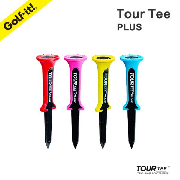 ゴルフティー プラスチックティー ツアーティー 高さ 全長 80mm 段高 45mm USGA R＆...