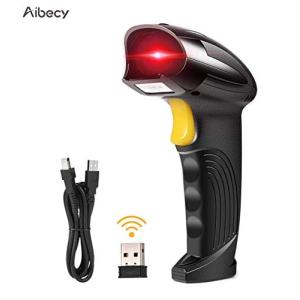 Aibecy 2-in-1 1Dバーコードリーダー USB有線/2.4G無線対応