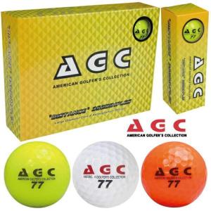 AGC アメリカンゴルファーズコレクション ゴルフボール 1ダース （ 12個入り ）（ ホワイト / イエロー / オレンジ ）｜golfman-original