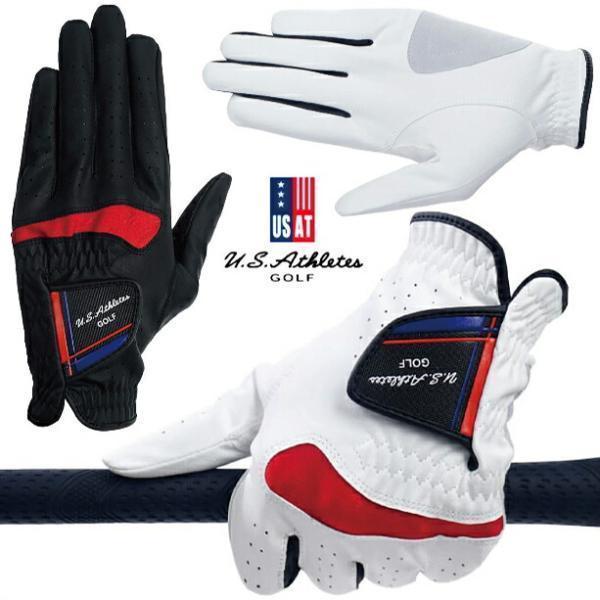 ゴルフ グローブ 左手用 右手用 晴雨兼用 ハイブリッド S〜L ホワイト ブラック ユーエスアスリ...