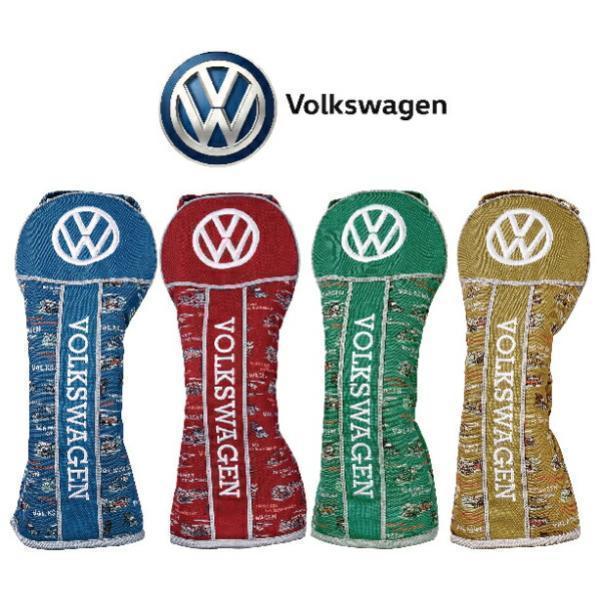 Volkswagen フォルクスワーゲン ドライバー用 ヘッドカバー カジュアルシリーズ ブルー ワ...