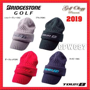 2019年モデル BRIDGESTONE Golf ブリヂストン ゴルフ TOUR B  Golf Cap CPWG87 ツバ付きニットキャップ ※平日限定即納商品｜golfology