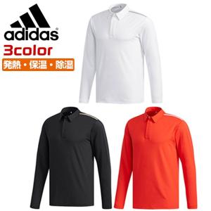 アディダス ゴルフ メンズ 長袖 シャツ ポロシャツ 発熱 保温 排水 クライマヒート adidas FKI53