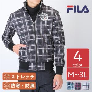 フィラ ゴルフ メンズ 長袖 ボンディングジャケット 防寒・防風効果のあるボンディング素材 ストレッチ 防寒 防風 FILA 787268